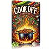 Vintage Metal Tin Sign Retro Kitchen Wall Art Rustic Garage Decor Relics Chili Cook Off Winner