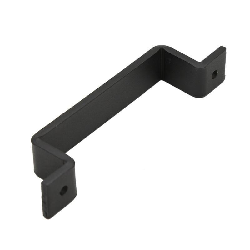 2/4Pcs Black Barn Door Handle Wardrobe Cabinet Door Pulls Iron Sliding Door Handle with Screws Furniture Accessories