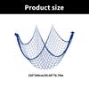 Coastal Charm Cotton Fishing Net Decoration Sea Inspired Wall Art for Living Room and Bedroom 59x79in