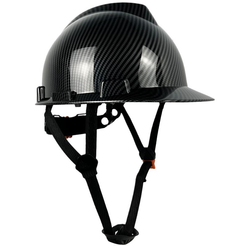 Carbon Fiber Color Work Safety Helmet With Vents ABS Industrial Head Protection Construction Hard Hat CE EN397 Standard
