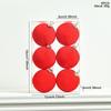 Colorful Flocked Macaron Christmas Ball Set - Tree Ornaments