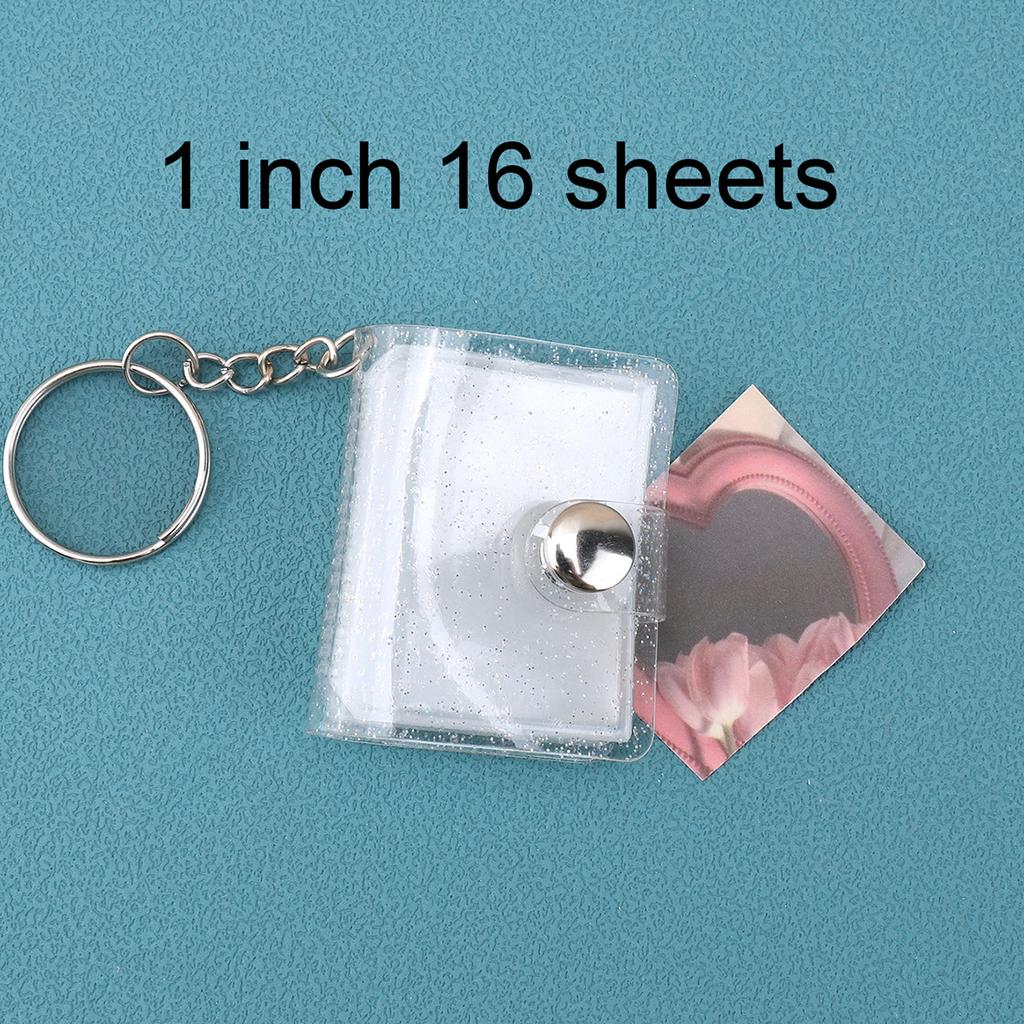 1-2 inch mini photo album binder, keychain style, pocket photo album binder, portable photo card holder, a gift for friends
