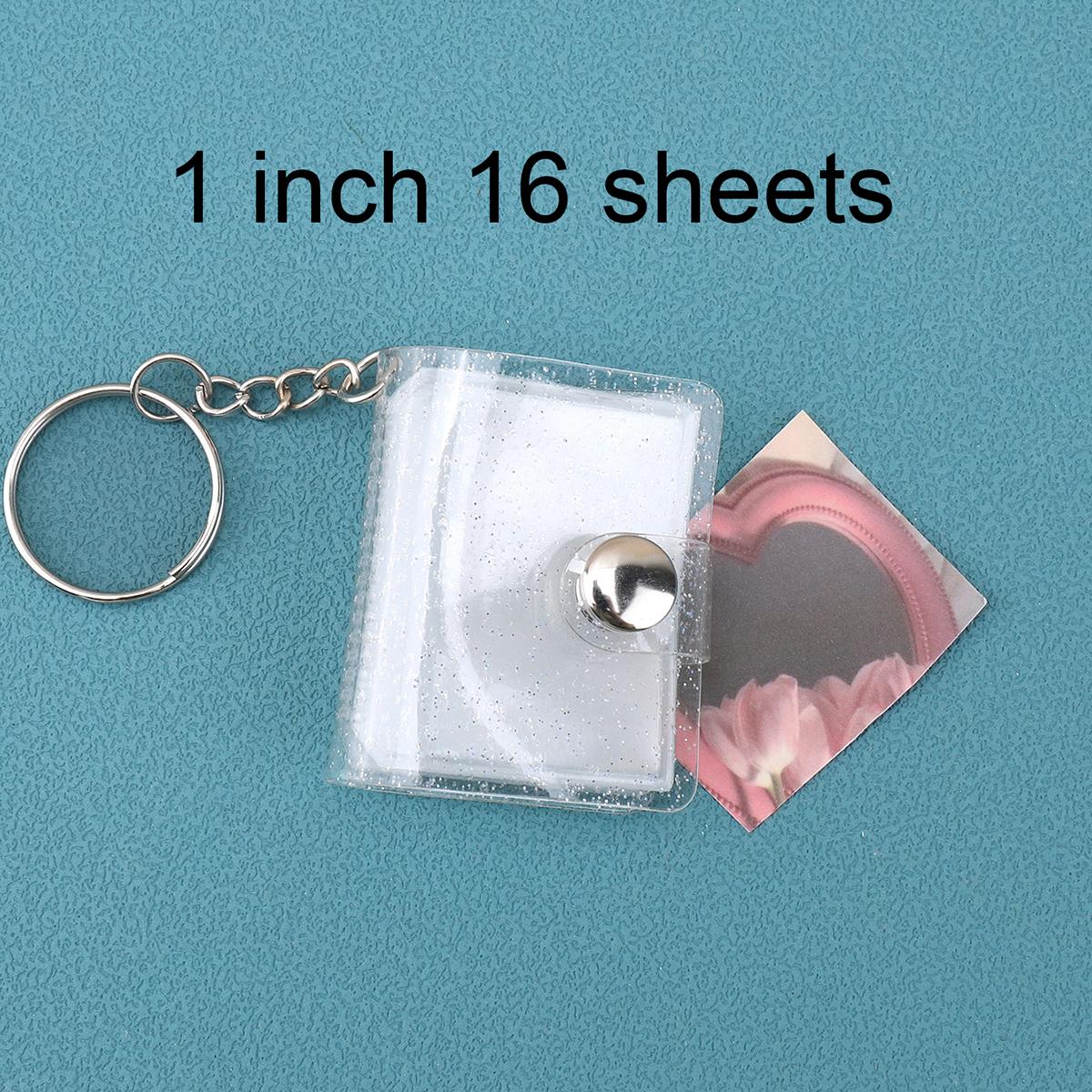 1-2 inch mini photo album binder, keychain style, pocket photo album binder, portable photo card holder, a gift for friends