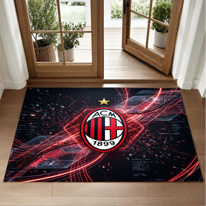 AC Milan Design Crystal Velvet Rug Soft Decorative Mat for Bedroom Entrance