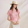 Zhaojun 2026 Spring/Summer New Chinese Style Silk Short-Sleeve Top
