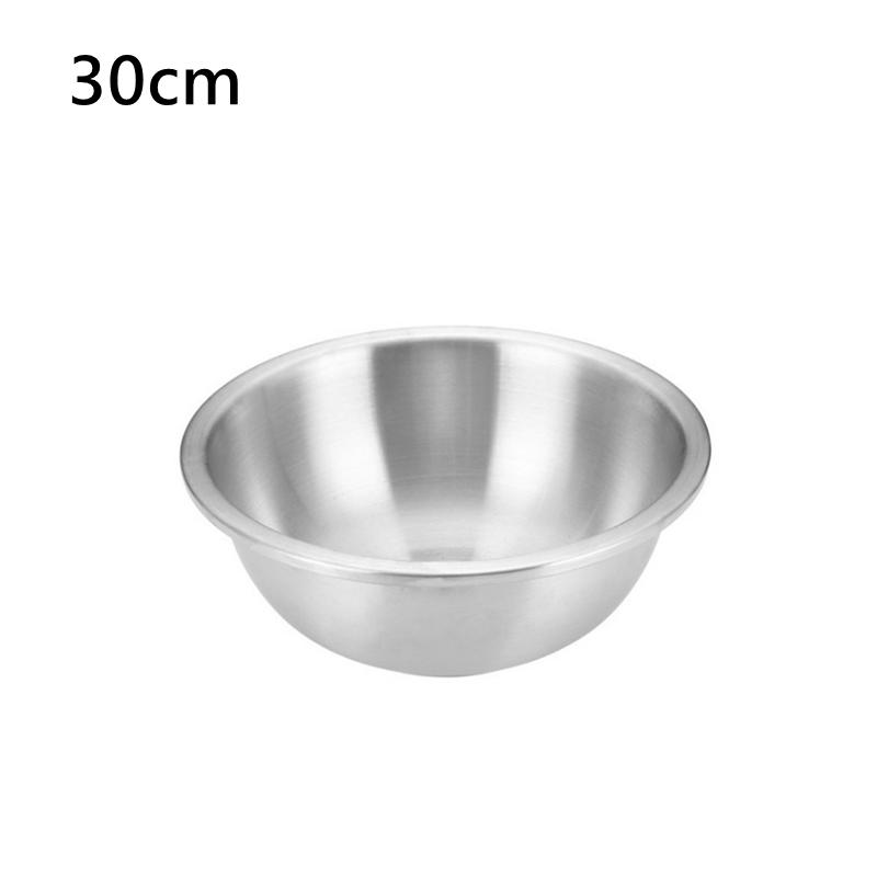 Set boluri de salată din oțel inoxidabil 304 de capacitate mare de 16-32 cm, bol pentru amestecare, pentru prepararea de bucătărie, recipient pentru depozitarea legumelor