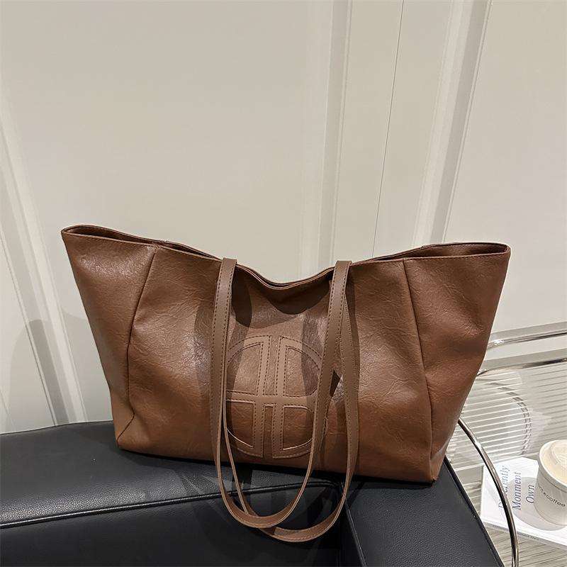 Handtasche mit großer Kapazität, Damen, neu, retro, vielseitig, Schulter-/Achseltasche, schlicht und modisch, hochwertige Handtasche