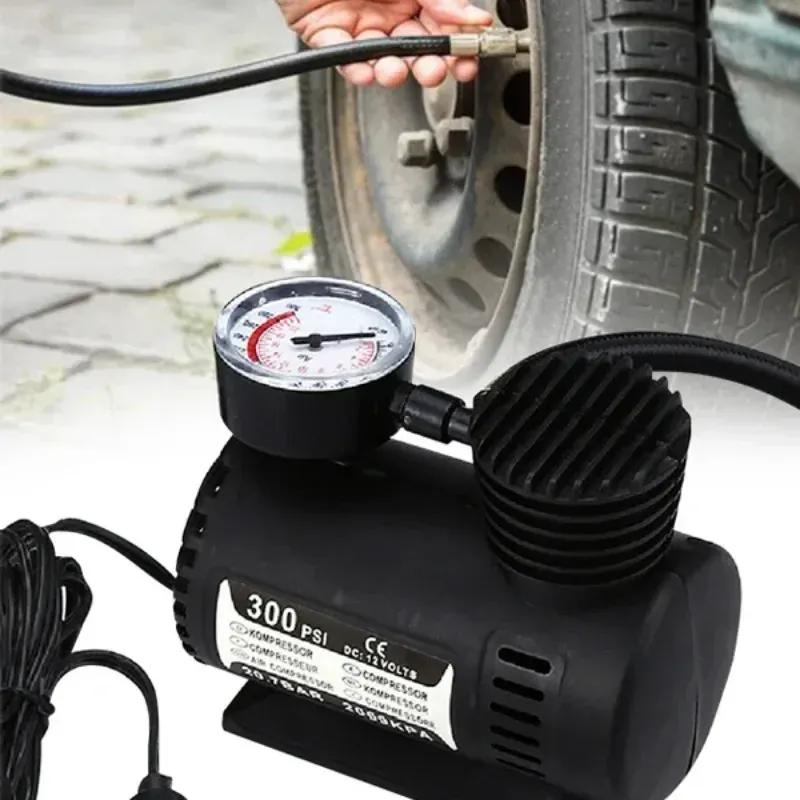 12V Auto Electric Air Pump 300psi Air Compressor Tire Mini Car Tire Inflator Auto Repair Accessories For Inflator High Quality