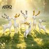 Small Animal Figure for Moss Micro Landscape 3 Pcs Mini Deer Figurines Cute Woodland Decoration Miniature Exquisite Ornament Bookshelf Display