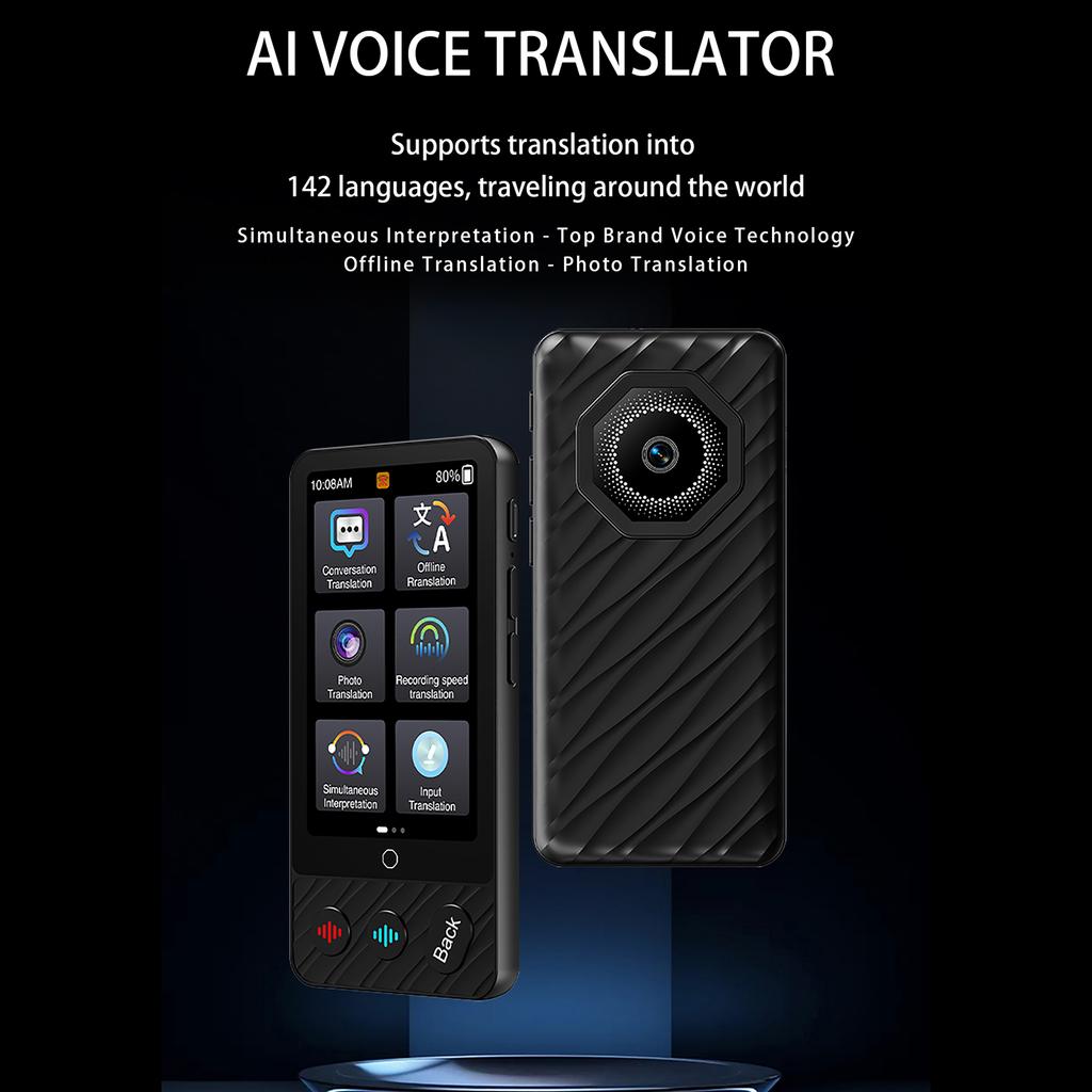 Portable Language Translator Device 142 Languages Voice Translating Offline Translation Simultaneous Interpretation