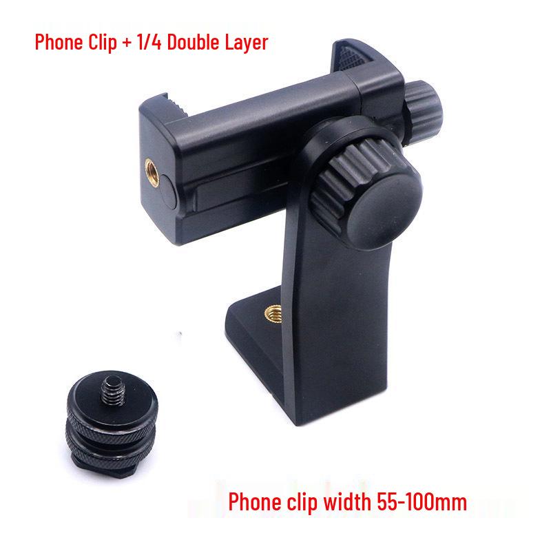 Kamera-Handy-Befestigungshalterung mit Blitzschuh (Heiß/Kalt), 1/4" Schraube Kugelkopf 3/8" Konvertierung für DSLR-Blitzschuh, 58