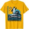 Save Animals Funny Penguin Flippers Up I Stand Unisex T-Shirt
