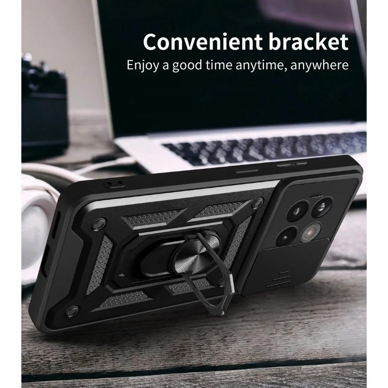 Camera Protect Case for OnePlus 13R 13 12 12R 11 11R 10T Nord Ce 4 Ce 3 Lite Ace 5 3 2 Armor Hybrid Metal Ring Holder Back Cover