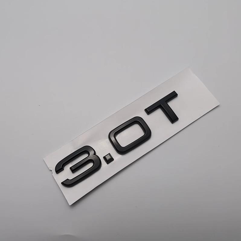 ABAX1 1X 1.8T 2.0T 3.0T Car Trunk ABS Badge Emblem For Car Rear Tailgate Fender Door Adhesive Badge for A4 A5 A6 A7 A8 Q3 Q5 Q7
