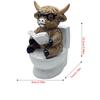 Creative Heights Cow Resin Sculpture - Bathroom Decorative Item, Tableware, Artwork, Festival Gift