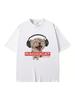 British Rock Funny Radiocat T-Shirt Breathable T-Shirt Fashion Short Sleeve Top Womens T-Shirt