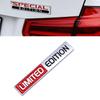 3D Metal SPECIAL EDITION Car Decoration Sticker For Car Modification LIMITED EDITION Accessories
