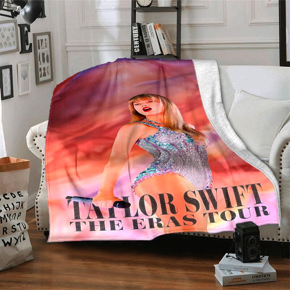 Taylor Swift'S Eras Tour Performance Blanket Soft Throw Blanket For Home Bedroom Bed Sofa Travel Office Solid Christmas Blanket