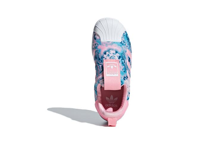adidas Originals SUPERSTAR 360 C Low Top Kids' Skateboarding Shoes Pink Blue White Children Aged 3 7 Years Old CG6570