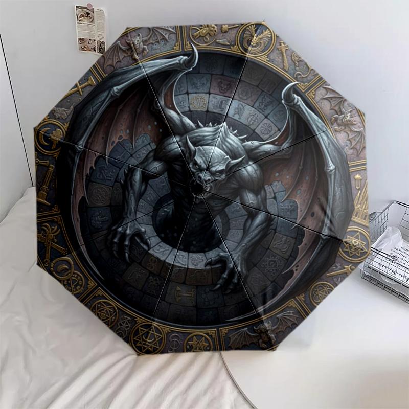 

1 шт. Автоматична складана парасолька - Мультяшний візерунок, Портативна та складана конструкція з 8 спицями, Різдвяні подарунки на День народження