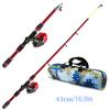 1.8-Meter Telescopic Fishing Rod for Beginners Slow Action Outdoor Equipment for Teenagers Gear for Carp Bass Target Species