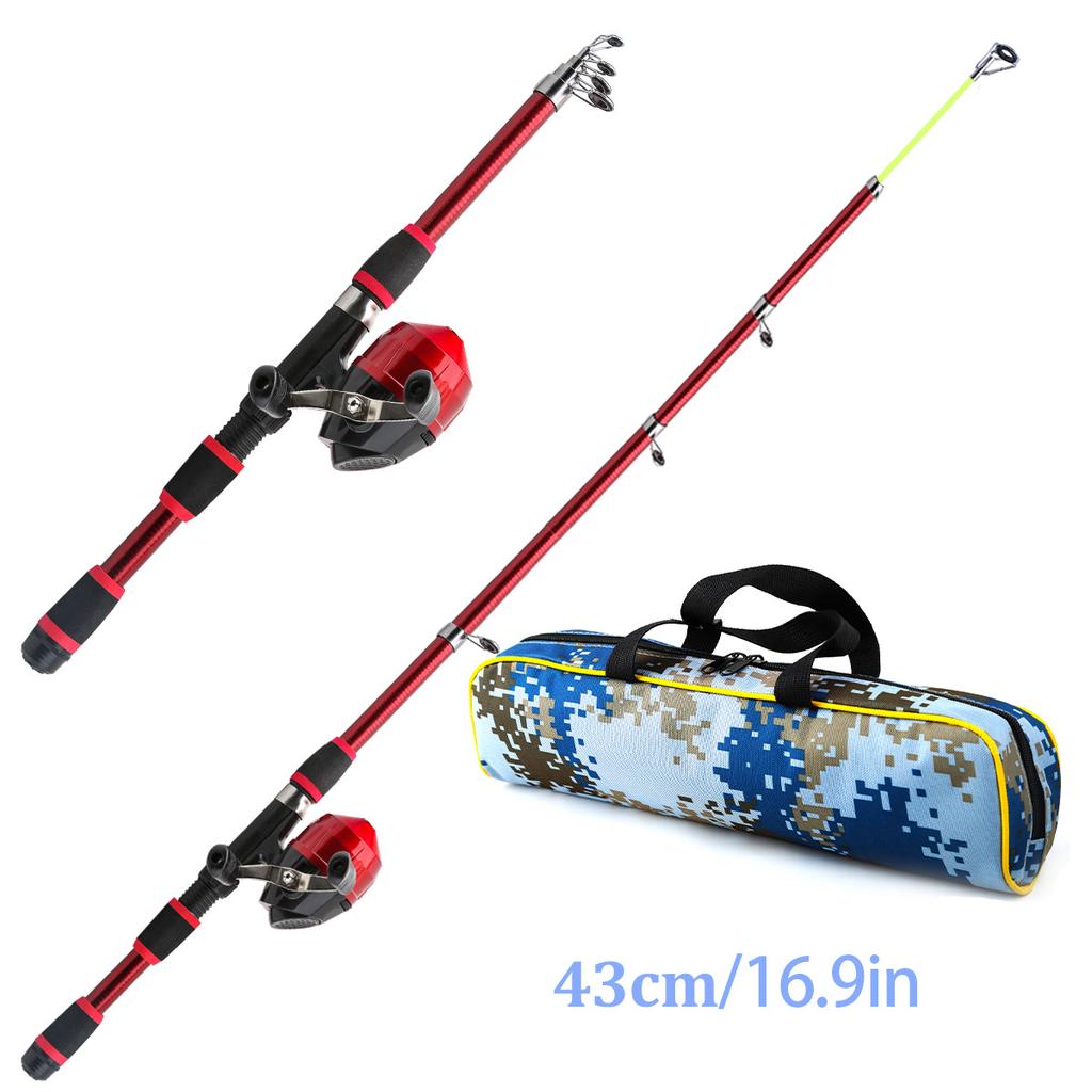 1.8-Meter Telescopic Fishing Rod for Beginners Slow Action Outdoor Equipment for Teenagers Gear for Carp Bass Target Species