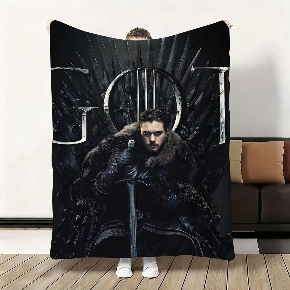 G-Game-Of-Thrones Drache Klassische Kuscheldecke Flanell Flauschig Weich Decke Warm Hautfreundlich Überwurf für Sofa Bett Büro Nickerchen Winter