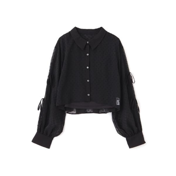 Jill by Jill Stuart Back Gathered Sheer Shirt