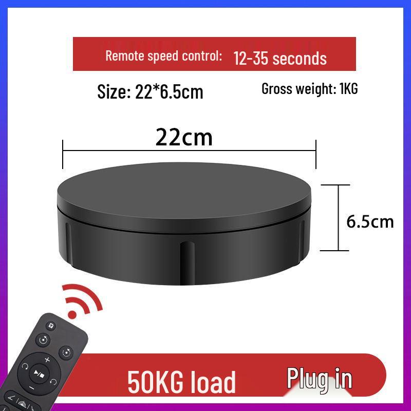Automatic Electric 360° Rotating Photography Turntable for Live Broadcast and Photo Shoots