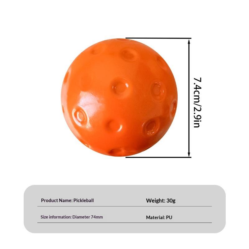 Silent Pickleball Balls Quiet Foam Pickleballs Practice Balls with Exact Real Ball Bounce Soft PU Pickleball Ball for Indoor Use