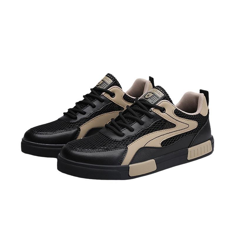 Summer breathable thin mesh hollow mesh sports leisure lightweight large size small white board shoes mesh shoes