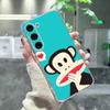 Cute Fun American Brand P-Paul Frank Phone Case For Samsung Galaxy A91,80,73,72 ,71,53,52,32 ,31,22,21s,20,Transparent Case