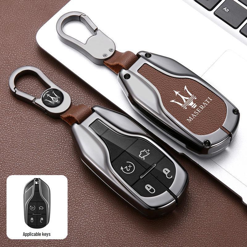Maserati Key Case for Levante/Ghibli: Premium Men's Modified Shell Bag