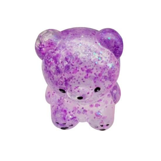 Glitzerndes Tier-Quetschspielzeug Stressabbau Salamander Kaninchen Bär Oktopus Capybara Sensorisches Spielzeug Dekompression Klarer Stressball Fidget-Spielzeug