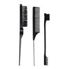 Cross-Border Hairdressing Comb and Brush Set: Rat-Tail, Teasing, Double-Ended, Styling, Toothbrush Eyebrow Brush for Makeup and Updos