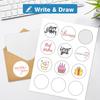 3" Circle Sticker Labels, Round Printable Sticker to Write On, Sticker Paper for Inkjet Printer, (6 Labels/Sheet), 30 Sheets