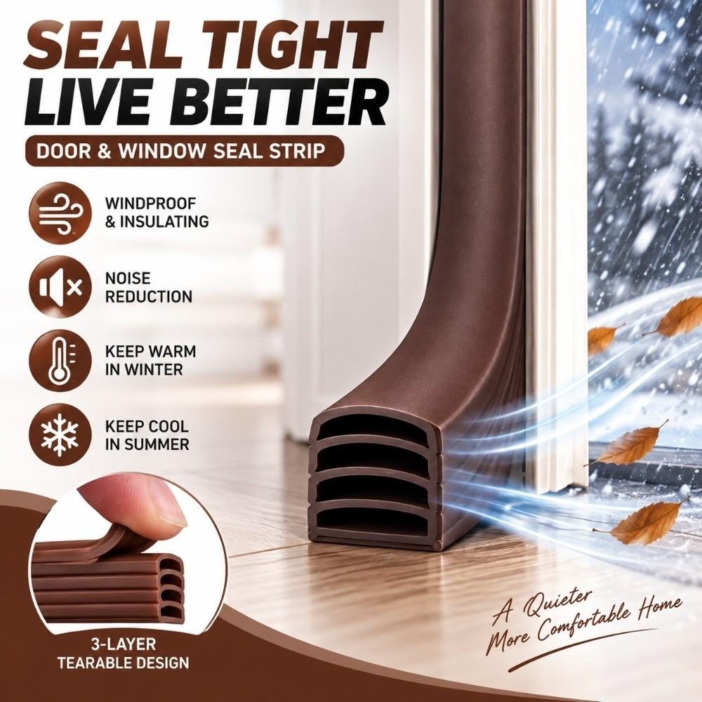 Flexible Door Seal Strip Anti-Collision Door Gap Seal Window Door Frame Sealing
