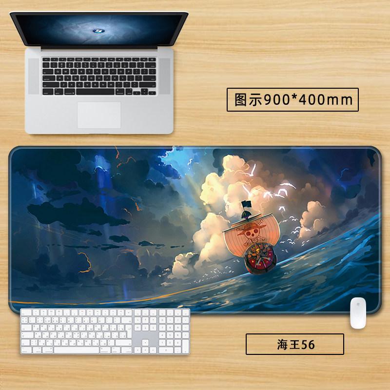 High Definition Printed New Boys Office ONE PIECE Leather Mouse Pad Anime Game Roronoa Zoro Computer Keyboard Desktop Table Mat