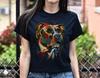 Watercolor Art Pitbull Dog Unisex Shirt S-2XL Black Navy Dark Heather