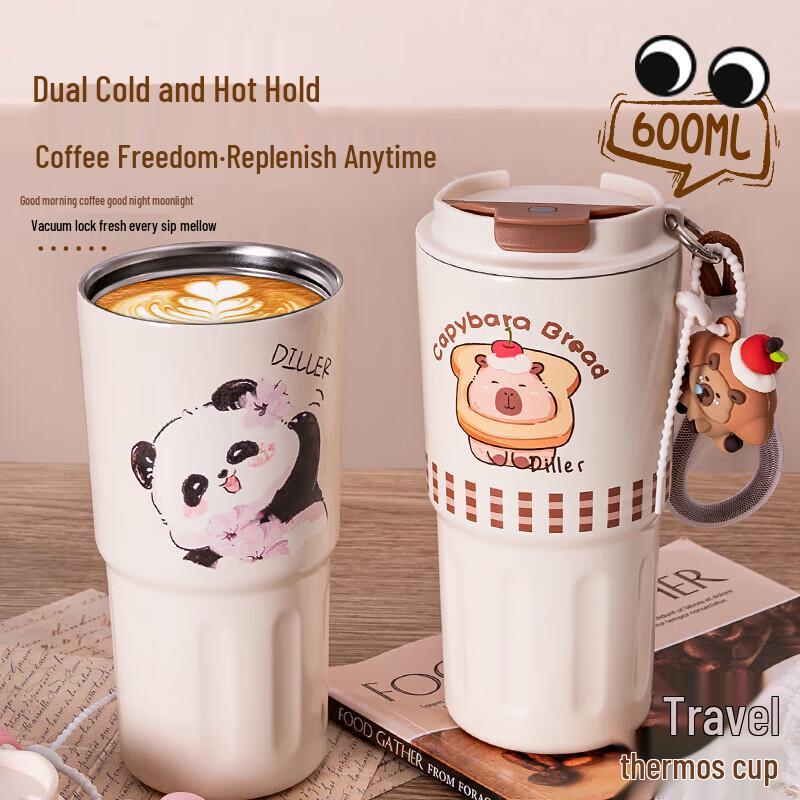 Diller Capybara 600ML Insulated Coffee Mug 600ML