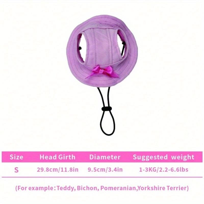 Dog Ear Exposed Sun Hat, Cute Poodle Bucket Hat, UV Protection