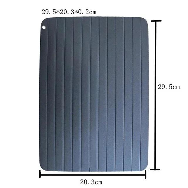 1pc Fast Defrost Tray Fast Thaw Frozen Food Meat Fruit Quick Defrosting Plate Board Defrost Tray Thaw Master Kitchen Gadgets