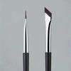 2Pcs Upgrade Eyeliner Brush Ultra Thin Fine Angle Flat Eyebrow Brush Liner Brow Place Makeup Precise Detail Brush