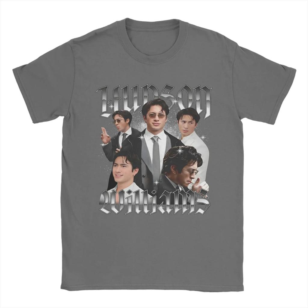 Hudson Williams TShirts for Unisex Novelty Pure Cotton Tee Shirt Round Collar Short Sleeve T Shirts Classic Clothing