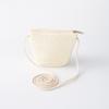 Handmade Woven Girl Flower Straw Bag Coin Purse Zipper Kid Messenger Bags Photo Props Storage Basket Crossbody Handbag