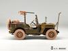 Eaty Modell WW2 Amerikanischer Jeep Willys MB Tonnenlaster Gewicht verformbarer Reifen Plastikmodellteile 1/35 1/4 4×4 (für Tamiya) P35-156 (Kampffahrzeug)