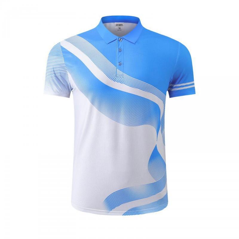 Unisex Breathable Sport Polo Shirt Badminton Tennis Training Kids Adult Athletic Wear Custom Print
