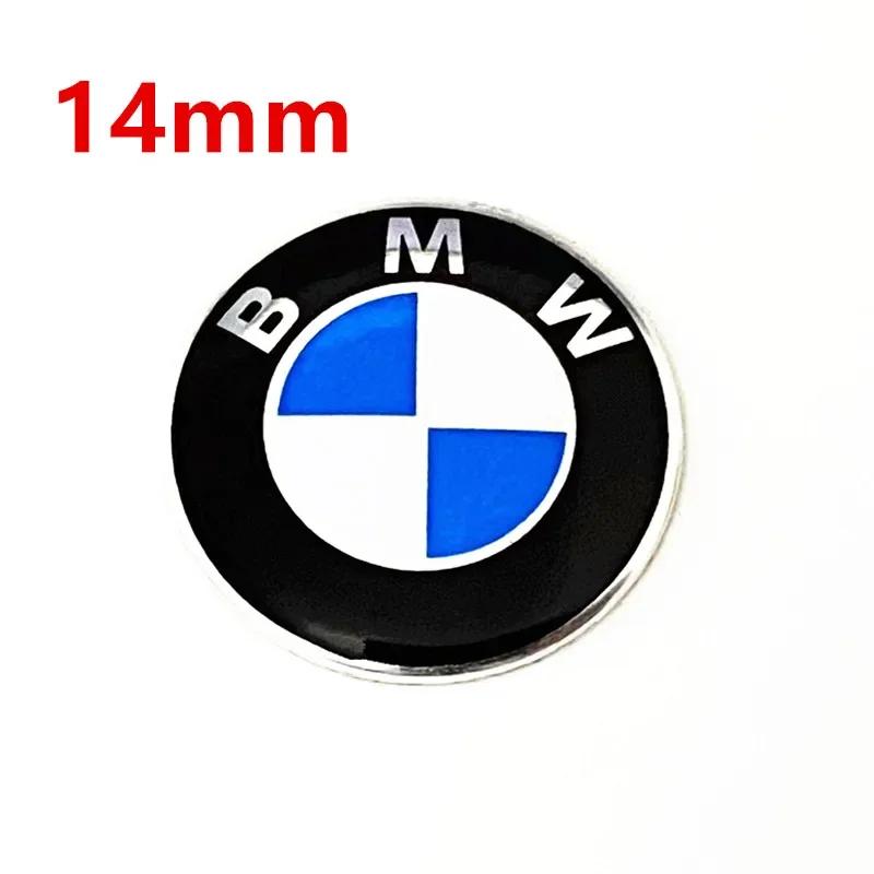 Für BMW M X3 X5 X6 5 Stück 11mm 14mm Auto Schlüssel Emblem Aufkleber Logo Plakette Abziehbild Für E34 E38 E39 E46 E60 E61 F90 E91 E92 F07 F10 F30
