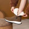 Fashion Suede Chunky Zipper Round Toe Work Ankle Winter Non Slip Hot Ladies Shoes High Quality Plush Warm 2025 New in Women's Snow Boots