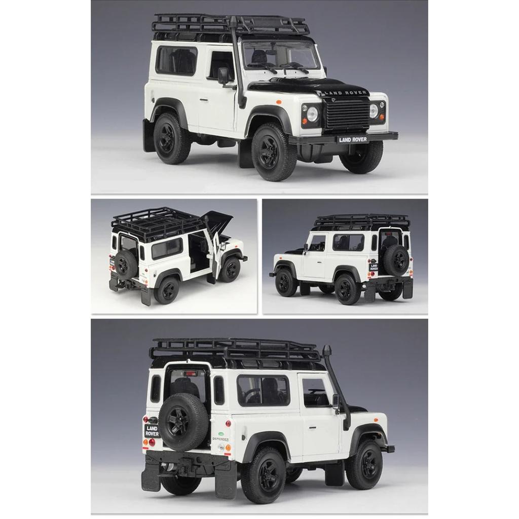 Welly 1/24 Land Rover Defender Alloy Car Model Diecast Metal Off-Road Vehicle Car Model Simulation Collection Childrens Toy Gift